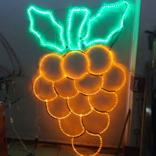 Decoración luces navidad de uvas